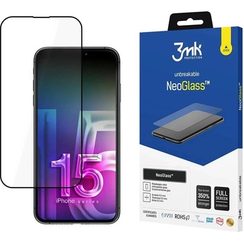 3mk Protection Скрийн протектор 3mk NeoGlass за Apple iPhone 15 Plus (3mk NeoGlass Black(166)-0)