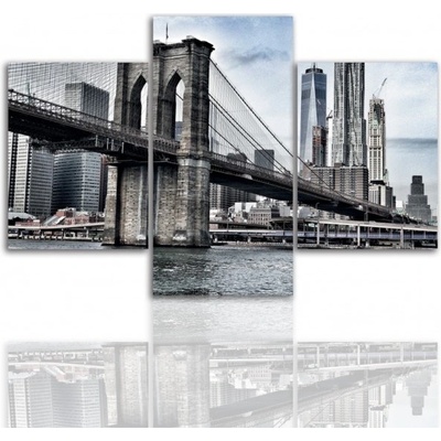 Divio Třídílný obraz na plátně New York, vzor 12199 Velikost: 120x180 cm