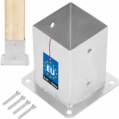 Kotarbau pilotní základna base brushed anchor support 100x100 stříbro