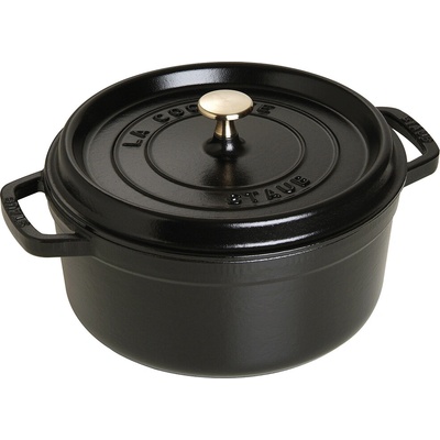 Staub Cocotte hrnec kulatý 28 cm 6,7 l černá