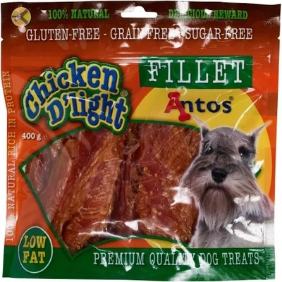 ANTOS Chicken D'light - лакомство за куче - 100% пилешко филе 400 гр - Нидерландия - 20383