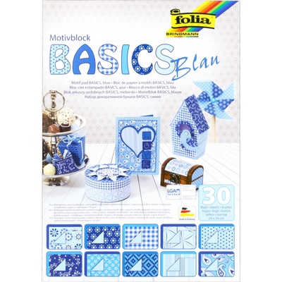 Folia papír KREATIV sada Basic modrý 661492
