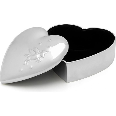 Zilverstad (Нидерландия) Луксозна кутия zilverstad unicorn за бижута с форма на сърце - цвят сребро (zv 6013060)