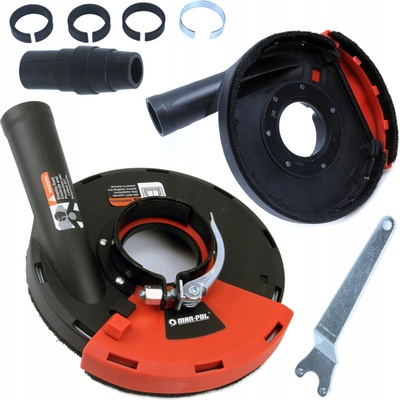 MAR-POL Odsávací kryt s kefovým vencom pre uhlové brúsky 115-125mm M04100