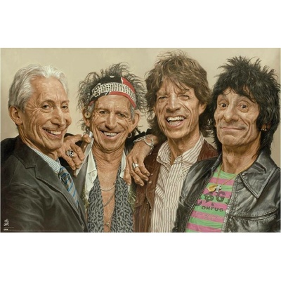 Plakát, Obraz - Sebastian Kruger - The Rolling Stones, 91.5 × 61 cm