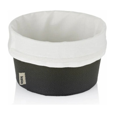 Košík na chleba Grana PU kůže černá 11,0cm 19,0cm KL-12547