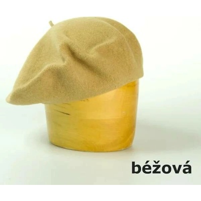 Dámský vlněný baret tmavě béžová