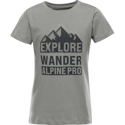Alpine Pro Детска памучна тениска ALPINE PRO DORGO сянка варианта pg ALPINE PRO | Siv | Момчешки | 104/110
