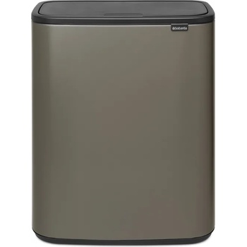 Brabantia Кош за смет Brabantia Bo Touch 60L, Platinum (1001276)