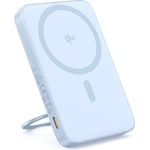 Baseus - Power Bank PicoGo (P10076800313-00) - Type-C, Qi2, Fast Charging, 20W, 5000mAh, Rotable Stand, Cable Type-C - Blue