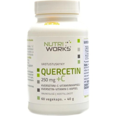 NutriWorks Quercetin + Vitamin C 250 mg 60 kapsúl