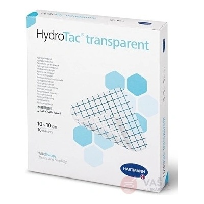 HydroTac Ttransparent Krytie na rany - hydrogélový obväz 10 x 10 cm 10 ks