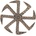 NNM висулка spinning wheel - бронз - p21027
