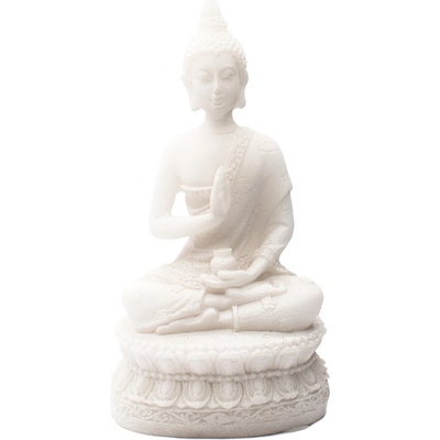 Milujeme Kameny Buddha medicíny a léčení - velký bílý - soška feng shui