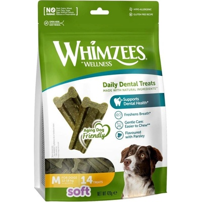 Whimzees Soft M dentální pamlsky pro psy 14 x 30 g