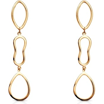 SAVICKI Обеци Savicki: позлатено сребро