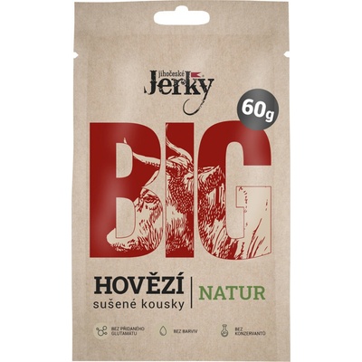Jihočeské Jerky Hovězí natur BIG 60 g – Zboží Dáma