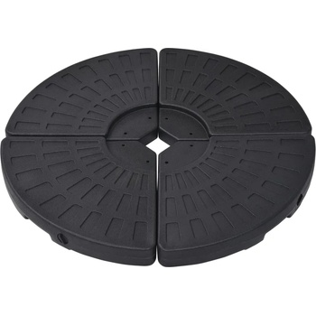 Image 1 of vidaXL Ветрилообразни основи за чадър, 4 бр, черни (47857)