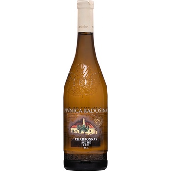 Pivnica Radošina Chardonnay D.S.C. suché 2021 12,5% 0,75 l (čistá fľaša)