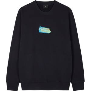 Paul Smith Блуза PS Paul Smith Men's Block Crew-Neck Crew Sweatshirt - Blue 49