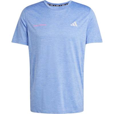 adidas Мъжки шорти за бягане Adidas Own The Run Melange T-Shirt Running shirt - Blue Fusion (012-3910-0211)