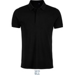 Neoblu 3188 OWEN MEN / Мъжка поло риза от пике - тъмночерна XXL (243188n1105)