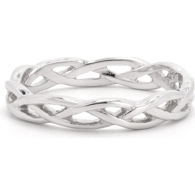Rafity Stříbrný prsten Infinity Braid R0047 13