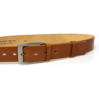 Penny Belts pánský kožený opasek 504-42 světle hnědý