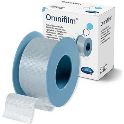 Omnifilm fixační náplast cívka 1,25 cm x 5 m 1 ks 2,5 cm x 9,2 m
