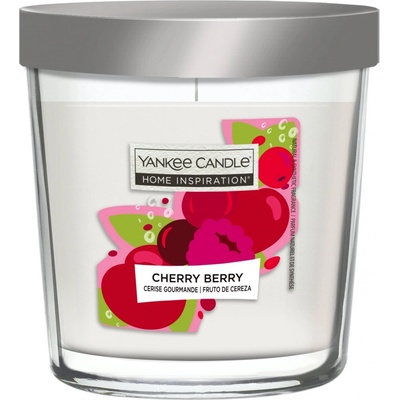 Yankee Candle Vonná svíčka ve skle Home Inspiration Cherry Berry, 200 g
