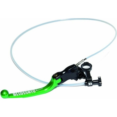 ACCOSSATO Brake lever folding ACCOSSATO RA002 with integrated remote adjuster for original brake master cylinders zelená