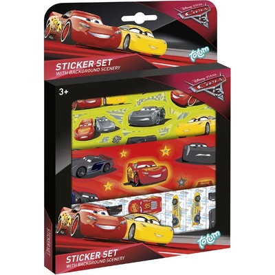 Totum Творчески комплект Totum Cars 3 - Декорирай сам, със стикери (T140073)