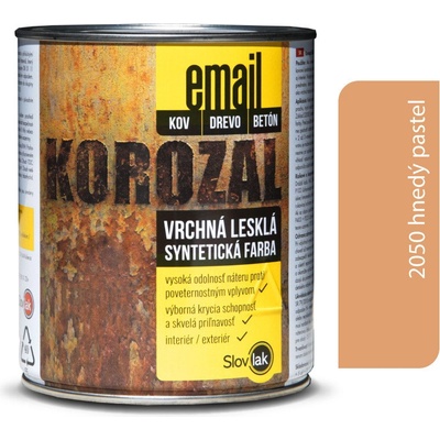 Slovlak Korozal Email 0,75 kg Hnedý pastel
