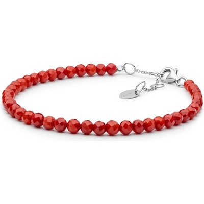 Gaura Pearls Korálový náramek Nuria korál 232-43B Červená