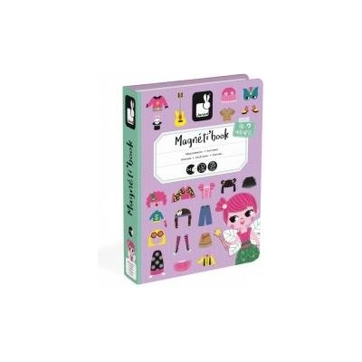 Janod Магнитна книга Janod, Момичета с магнитни дрехи, Наука, 3+г