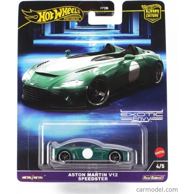 Mattel hot wheels Aston martin V12 Speedster 2021 Zelená Bílá 1:64