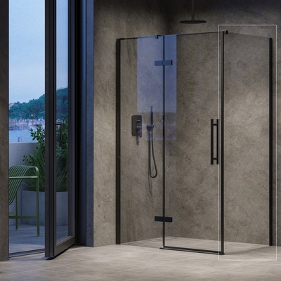 RAVAK X9VVA0300Z1 - Фиксирана стена за душ COOL 100x195 см черна (RK0281)