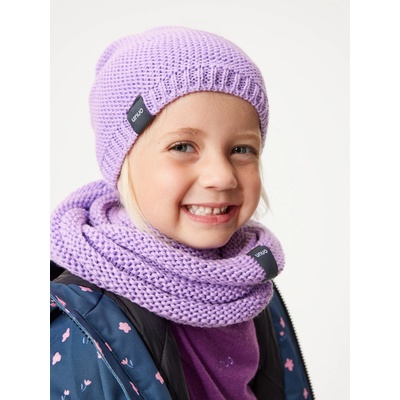 unuo Dětská čepice pletená Warm Lila – Zboží Dáma