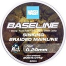 Nash Splietaná Šnúra Baseline Sinking Braid UV Yellow 600 m 0,24 mm 11,33 kg
