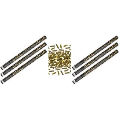 Konfety 80cm ZLATÉ METALICKÉ