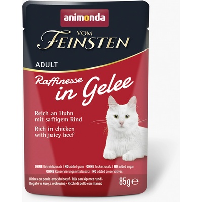 Animonda Vom Feinsten Adult Raffinesse v želé bohaté na Kuře s Hovězím 85 g