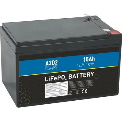 A2D2 LiFePO4 LFA2-12V015C10-F2X3 12,8V 15Ah originální
