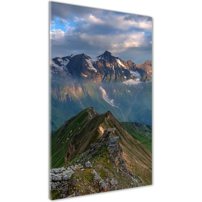 Vertikálny foto obraz sklenený Horské vrcholy 50x100 cm