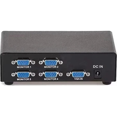 VCOM Сплитер VCom - DD134, VGA/4xVGA, черен (DD134)