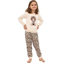 Dívčí pyžamo CORNETTE PANTHER béžová