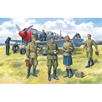 ICM Soviet AF Pilots and Ground Personnel 1943 45 1:48