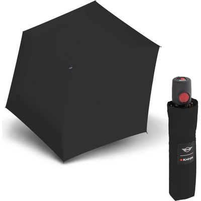 Knirps Mini Duomatic Midnight skladací plne automatický dáždnik black