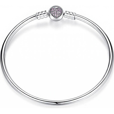 P&J Jewellery stříbrný náramek na přívěsky srdce HSBR10
