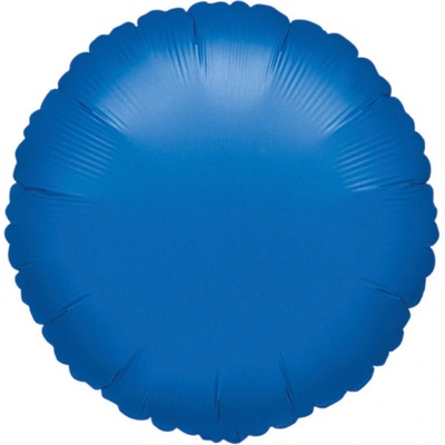Balónek modrý kruh Metallic 43cm