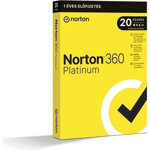 Symantec SW Norton 360 Platinum - 21428042 - 100GB BG 1 потребител, 20 устройства/1 година, в кутия (21428042)